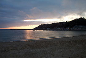 Sonnenuntergang in Erquy. - Klicken Sie auf das Bild, um das Fotoalbum zu öffnen.